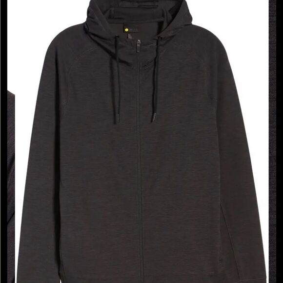 Zella pyrite zip hoodie in navy halite melange new no tags - Picture 4 of 8